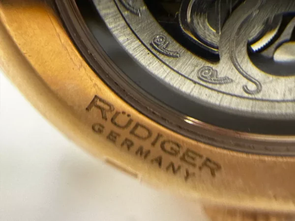 Rudiger Rose Gold Tone Men's R3500-09-001 Stuttgart Germany Automatic Wristwatch - Image 3